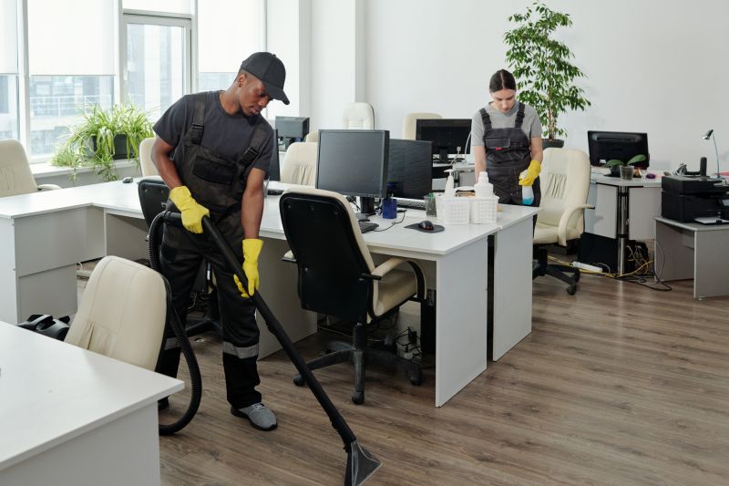 Staff Performing Cleaning